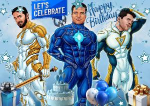 CLX Greeting Card Birthday Models Trio 1 SFW