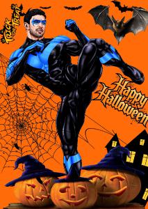CLX Greeting Card Halloween Nightwing SFW