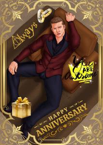CLX Greeting Card Anniversary Buck 1 SFW