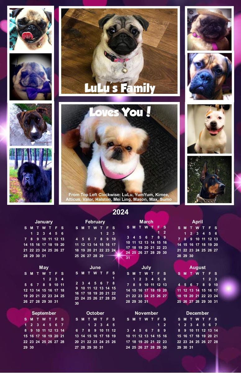 2024 LuLus Family Calendar