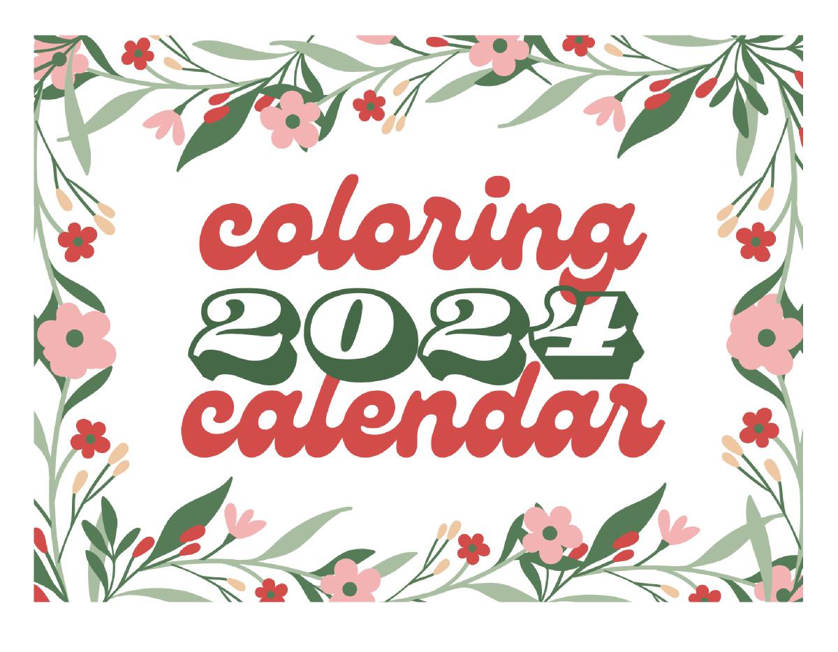 Coloring Calendar