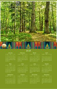 2023 Calendar Poster - Forest Green