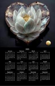 2023 White Lotus Calendar