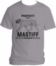 Property of a Mastiff T-shirt (light colors only)