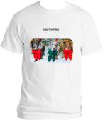 Miniature Dachshund Happy Pawlidays Tee