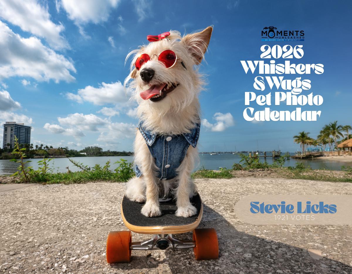 2026 Whiskers and Wags Pet Photo Calendar