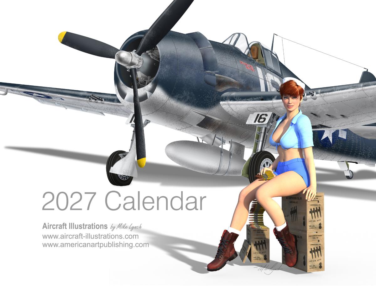 Aircraft Pinup Series 2027 Calendar by Mike Lynch