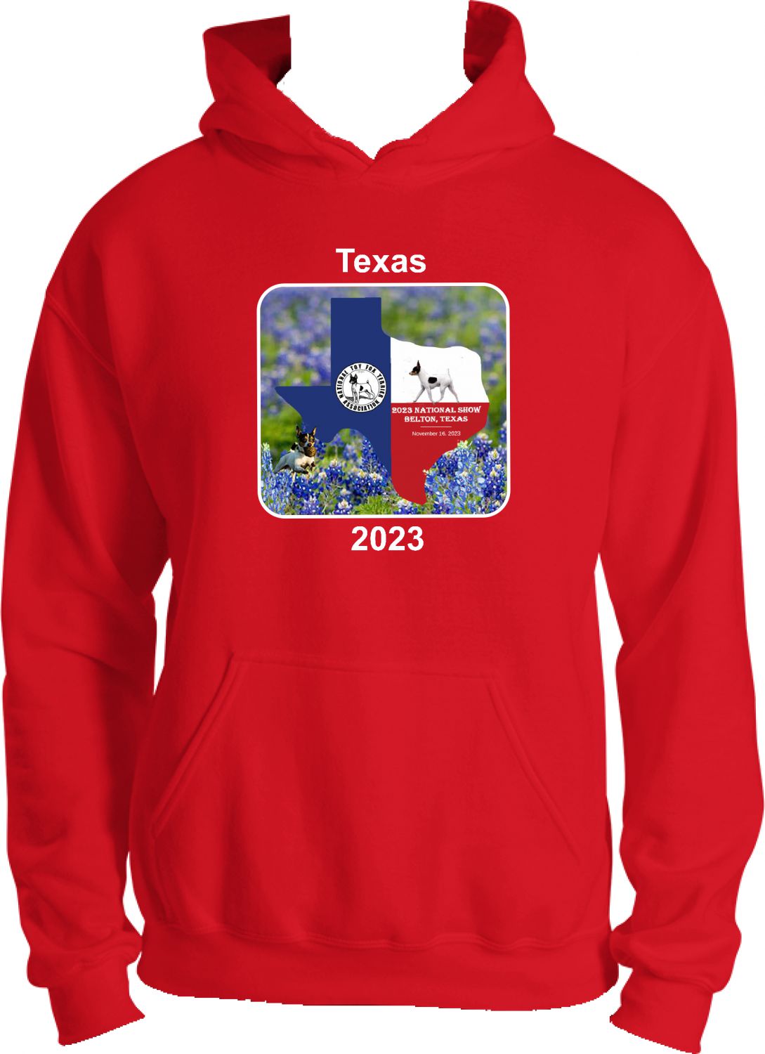 NTFTA Nov 2023. Texas Red Hoodie