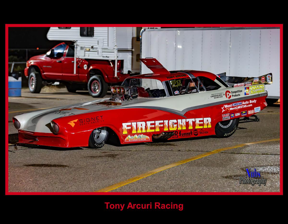 Tony Arcuri Racing with The FireFighter Funny Car