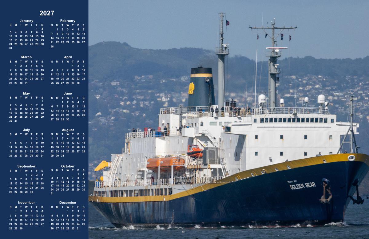 TS Golden Bear 2027 Calendar