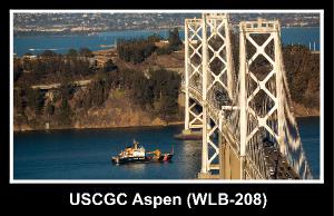 USCGC Aspen (WLB-208) Bay Bridge with badge