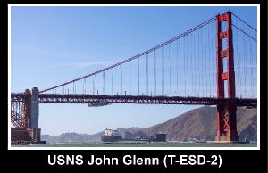 USNS John Glenn (T-ESD-2) - Golden Gate (view 1)