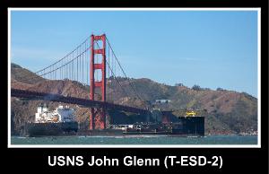 USNS John Glenn (T-ESD-2) - Golden Gate (view 2)