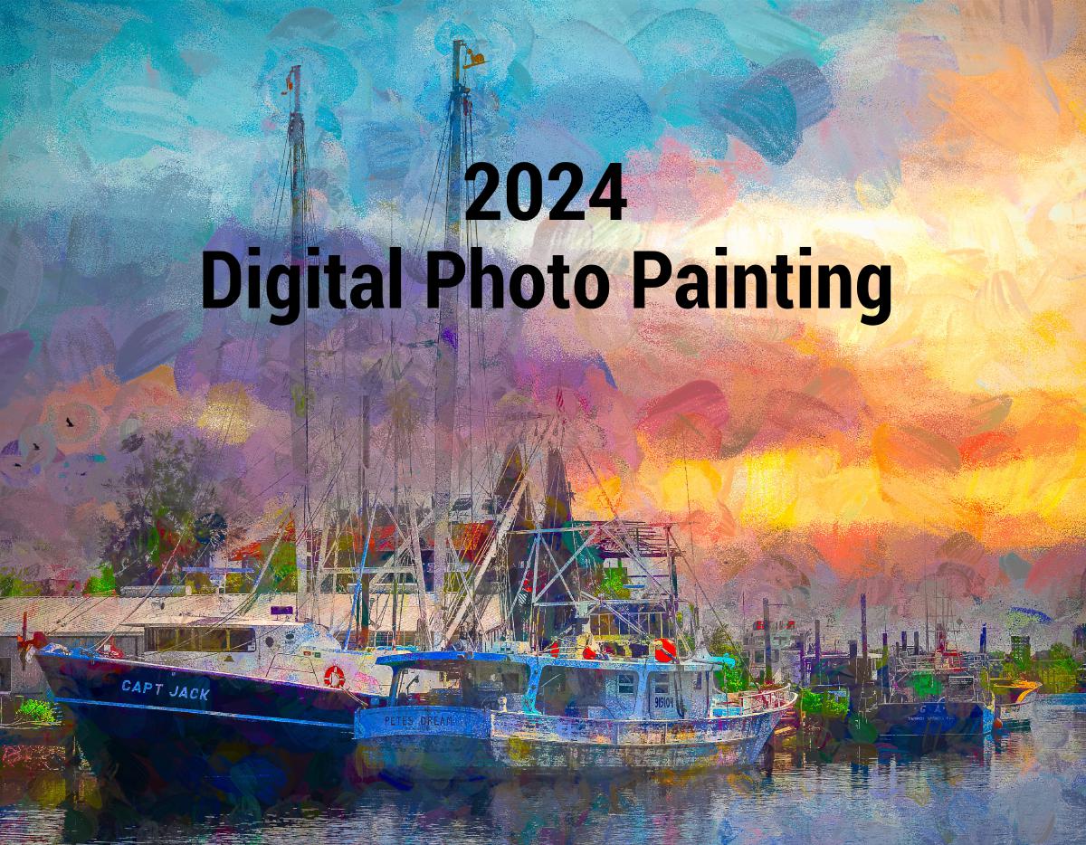 2024 Artistic Digital Photo Painting Calendar