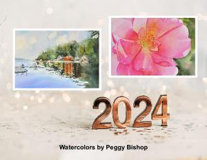 Watercolors by Peggy Bishop 2024 Wall Calendar