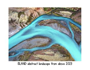 ICEAND abstract landscape from above  2023
