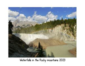 Waterfalls in the rocky mountains 2023