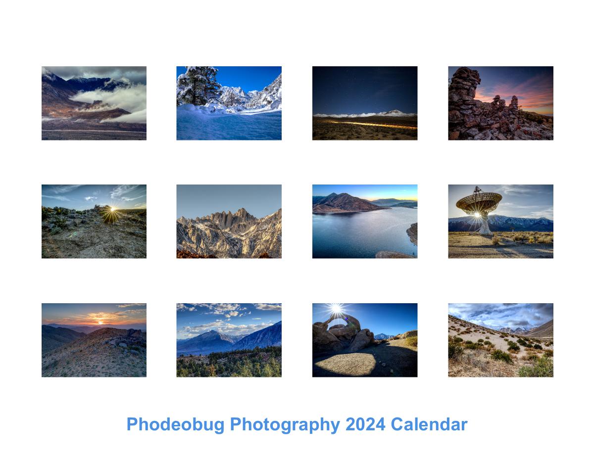 Phodeobug Photography 2024 Calendar