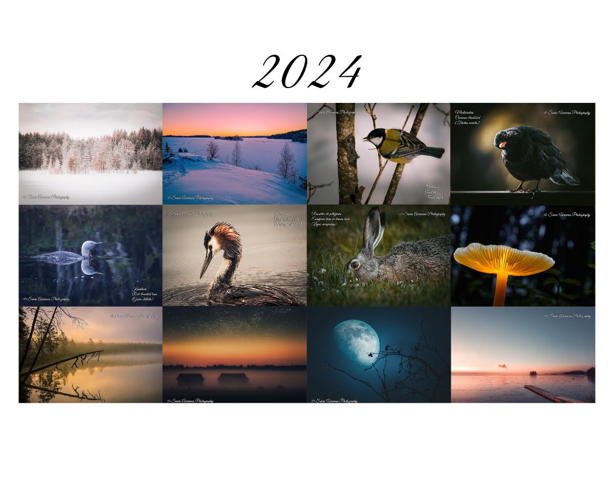 2024 Nature Wall Calendar from Finland