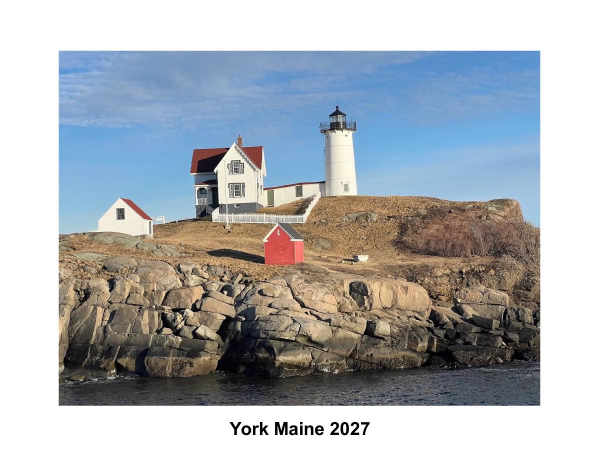 2027  York Maine calendar