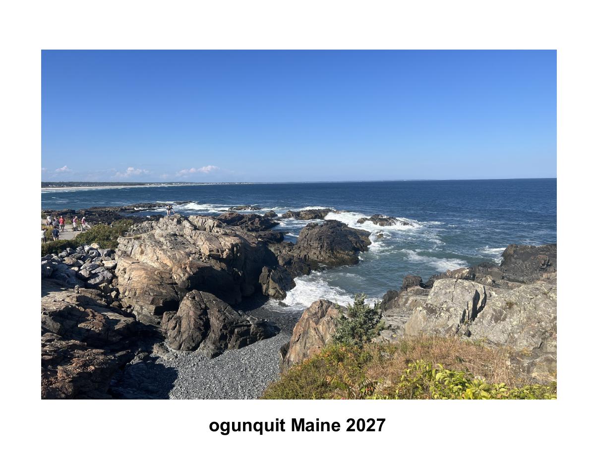 2027  Ogunquit  Maine calendar