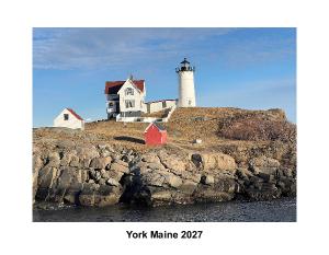 2027  York Maine calendar