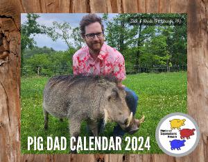 Pig Dad Calendar 2024