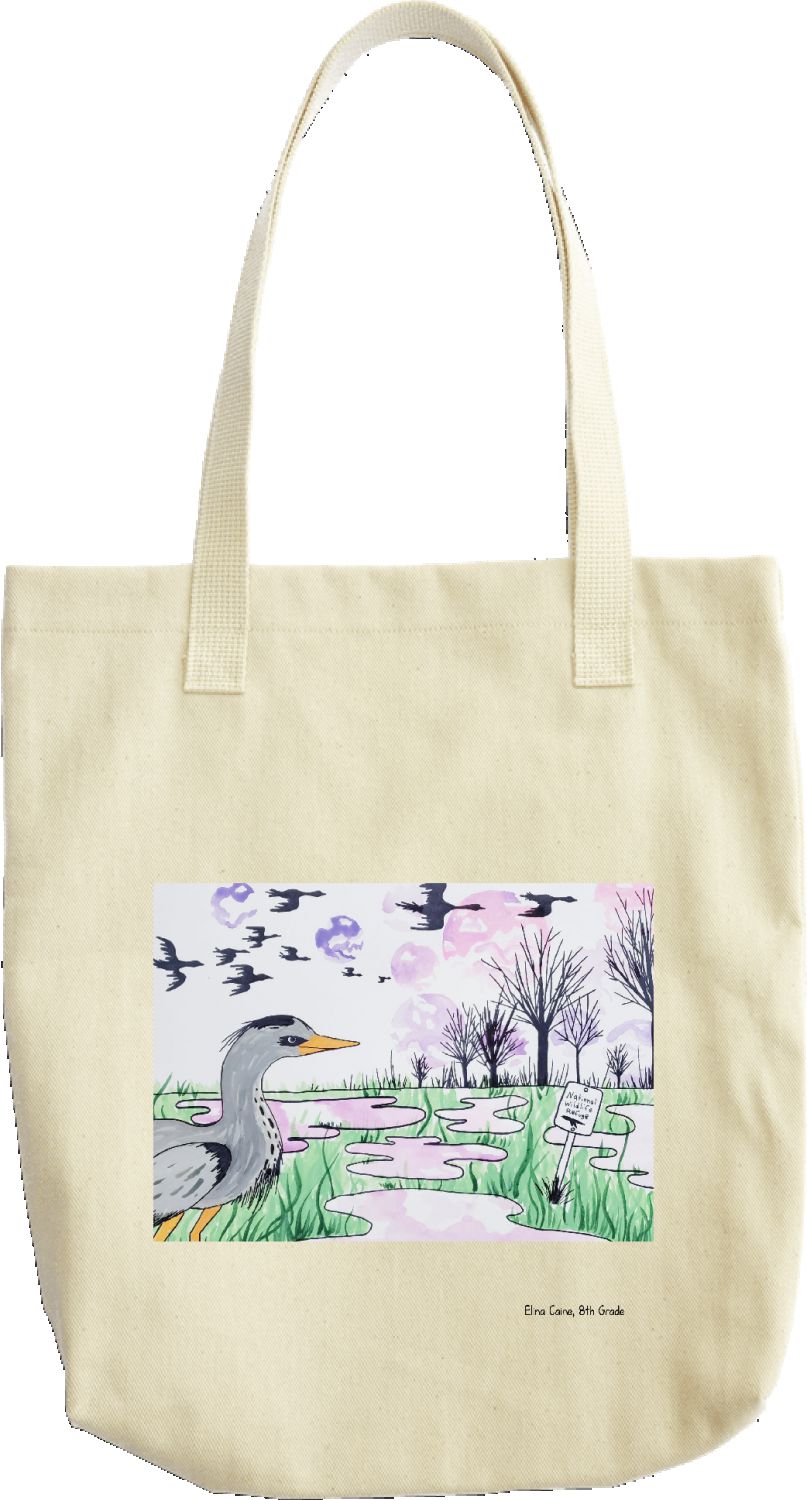 2021 SB Youth Art Contest Ridgefield NWR tote bag