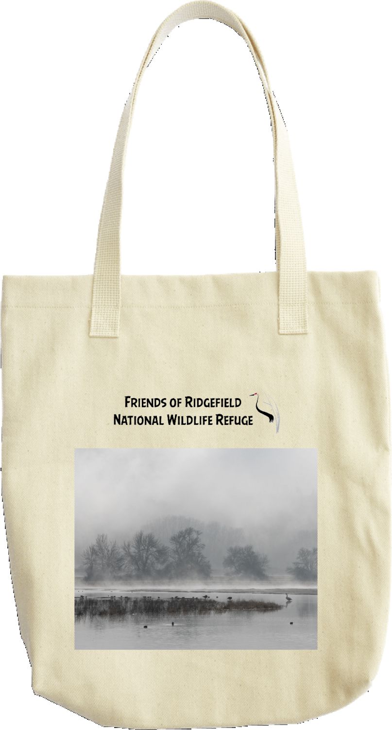 Foggy Wetland 2023 tote bag