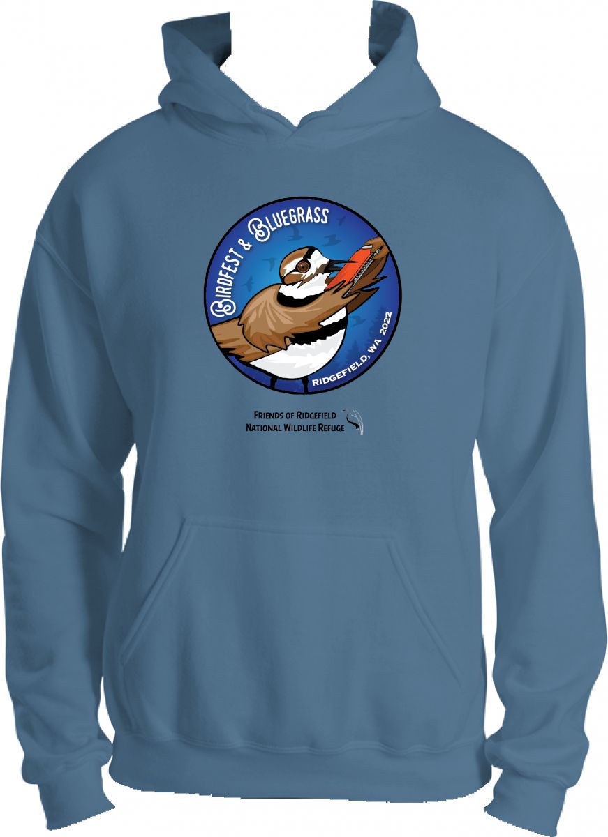 BirdFest & Bluegrass 2022 Killdeer Button hoodie