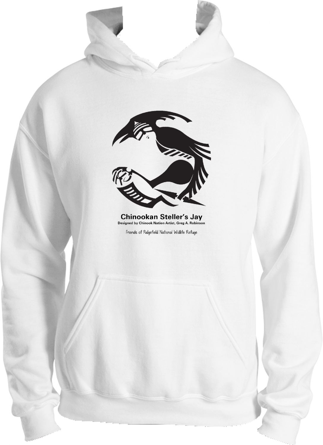 Friends of RNWR Chinookan Steller's Jay hoodie