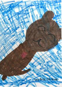 2021 SB Youth Art Contest River Otter photo card