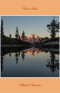 Poster Heart Lake Mount Shasta full image
