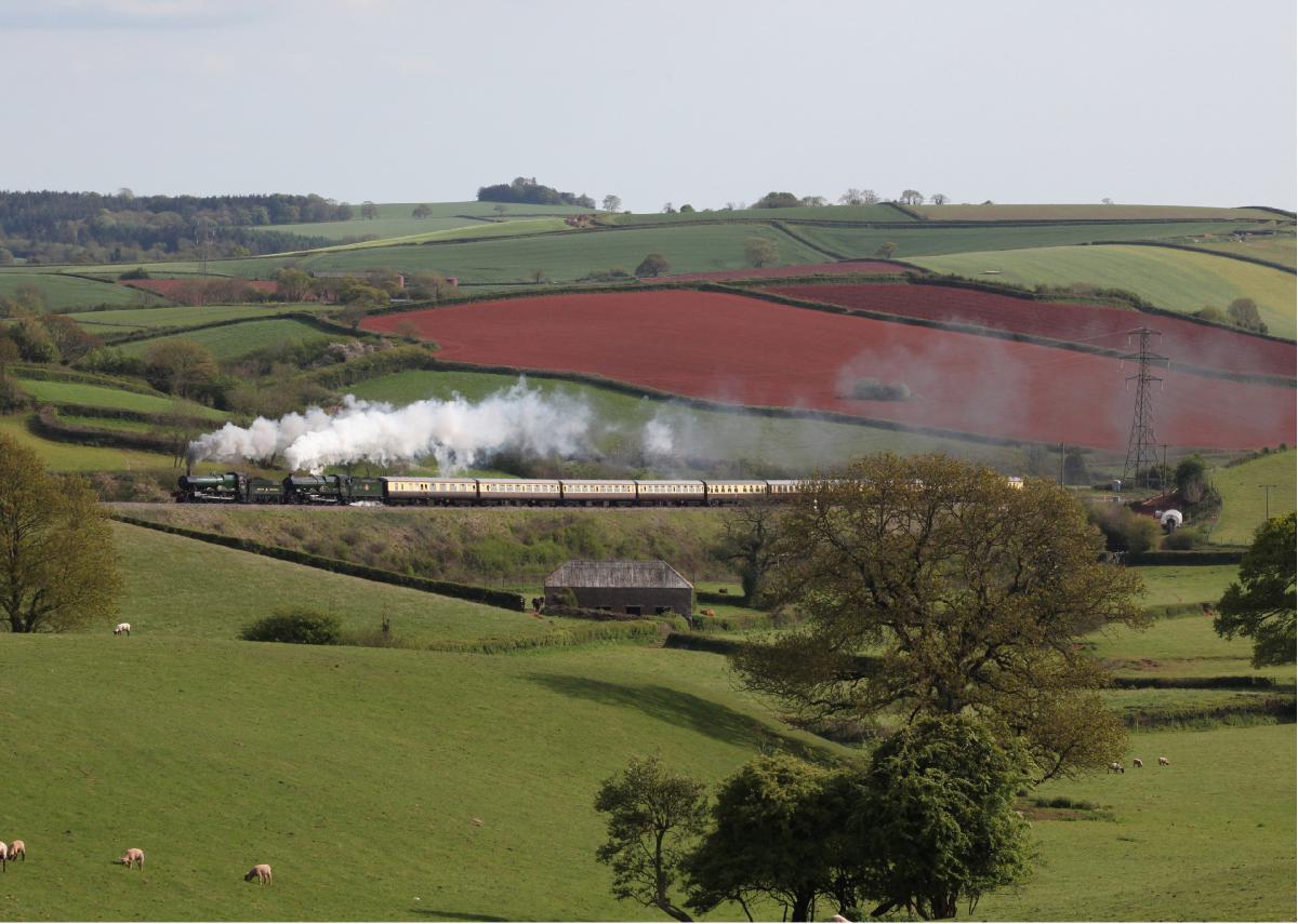 Steam Train greeting card