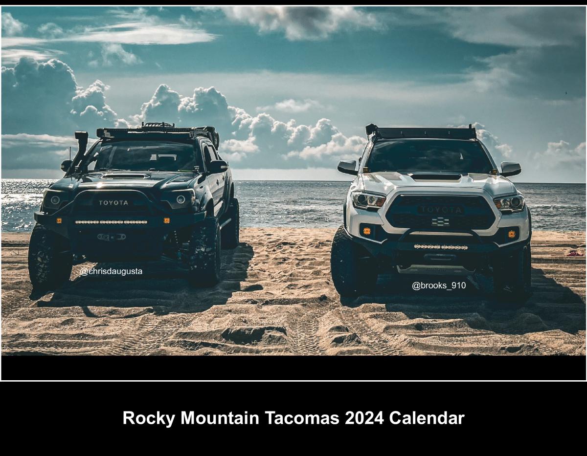 Rocky Mountain Tacomas 2024 Calendar