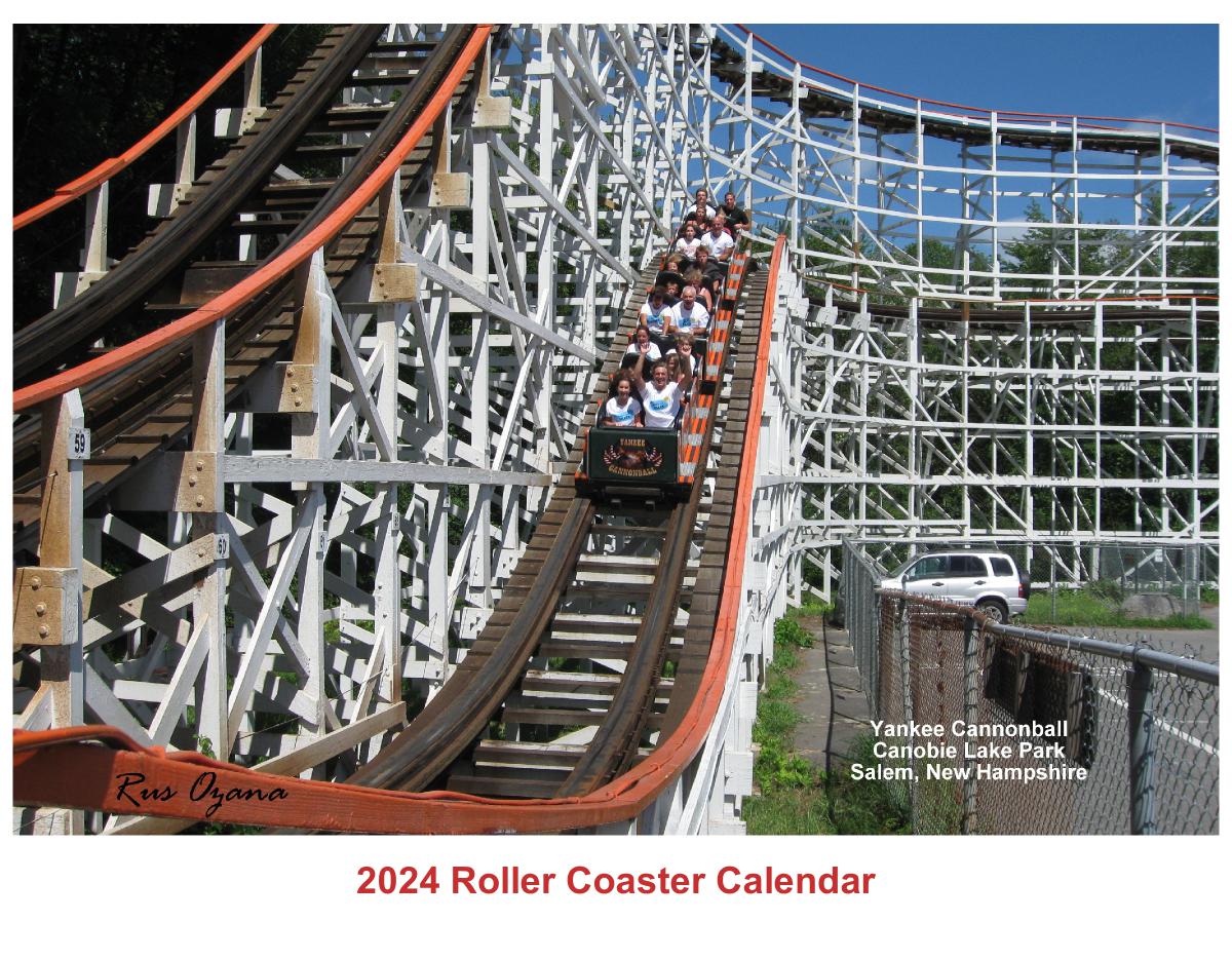 2024 Roller Coaster Calendar