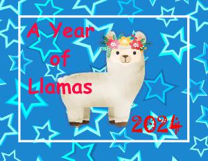 A Year of Llamas Calendar 2024
