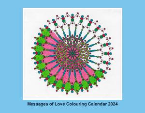 Messages of Love Colouring Calendar 2024