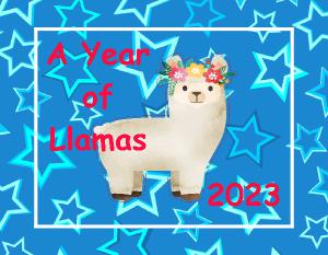 A Year of Llamas Calendar 2023