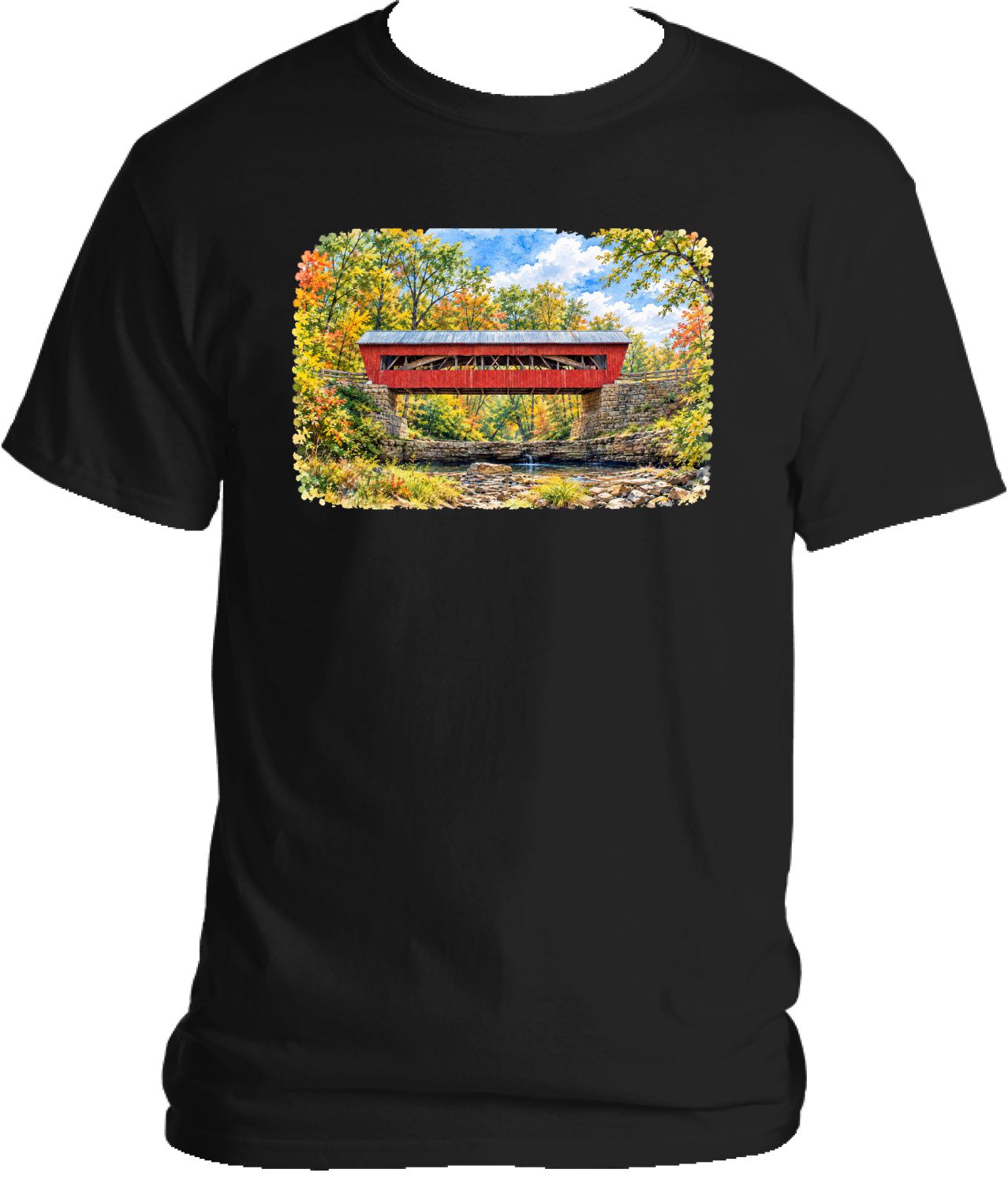 Helmick Mill Covered Bridge T-shirt
