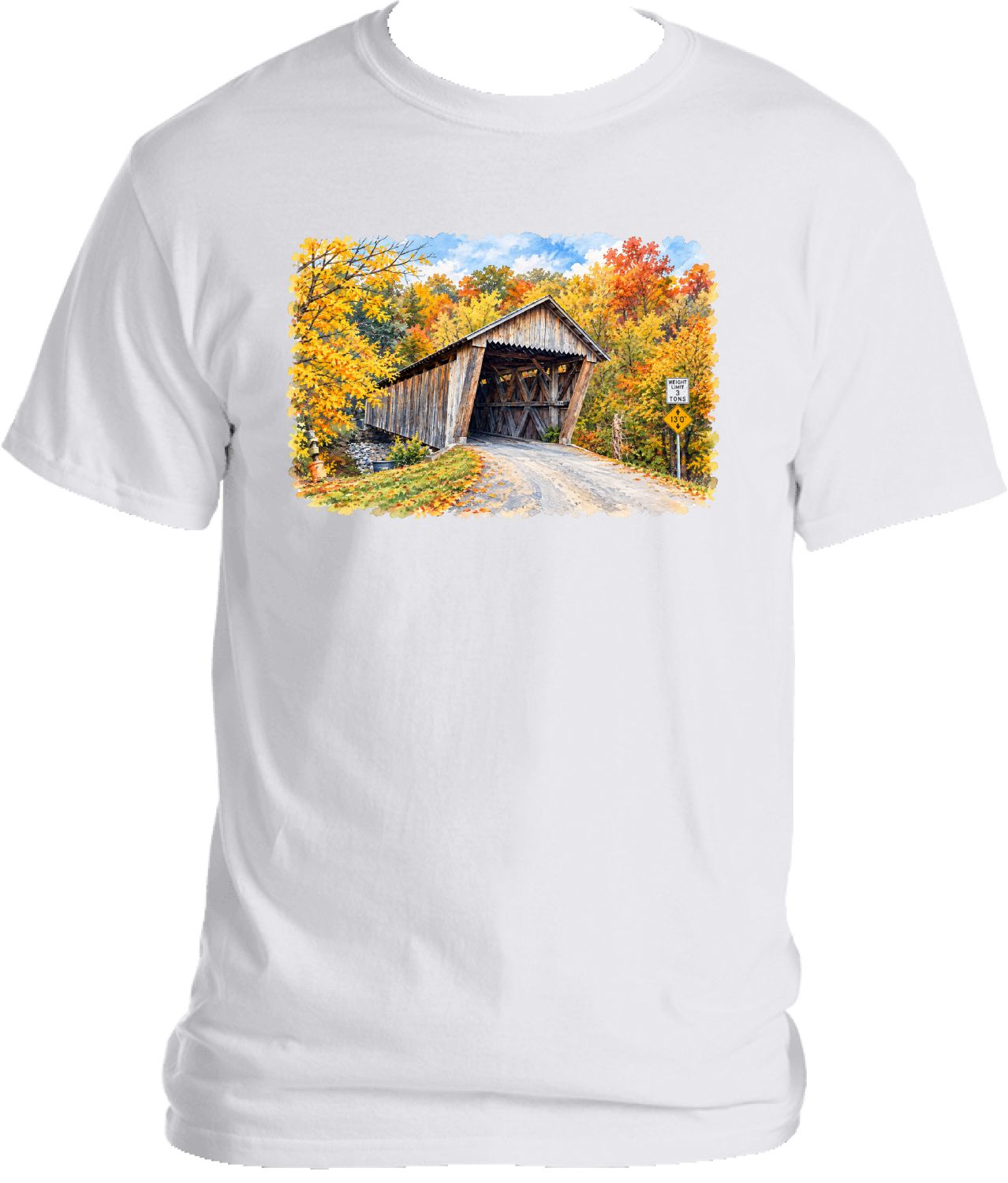 Bennetts Mill Covered Bridge T-shirt