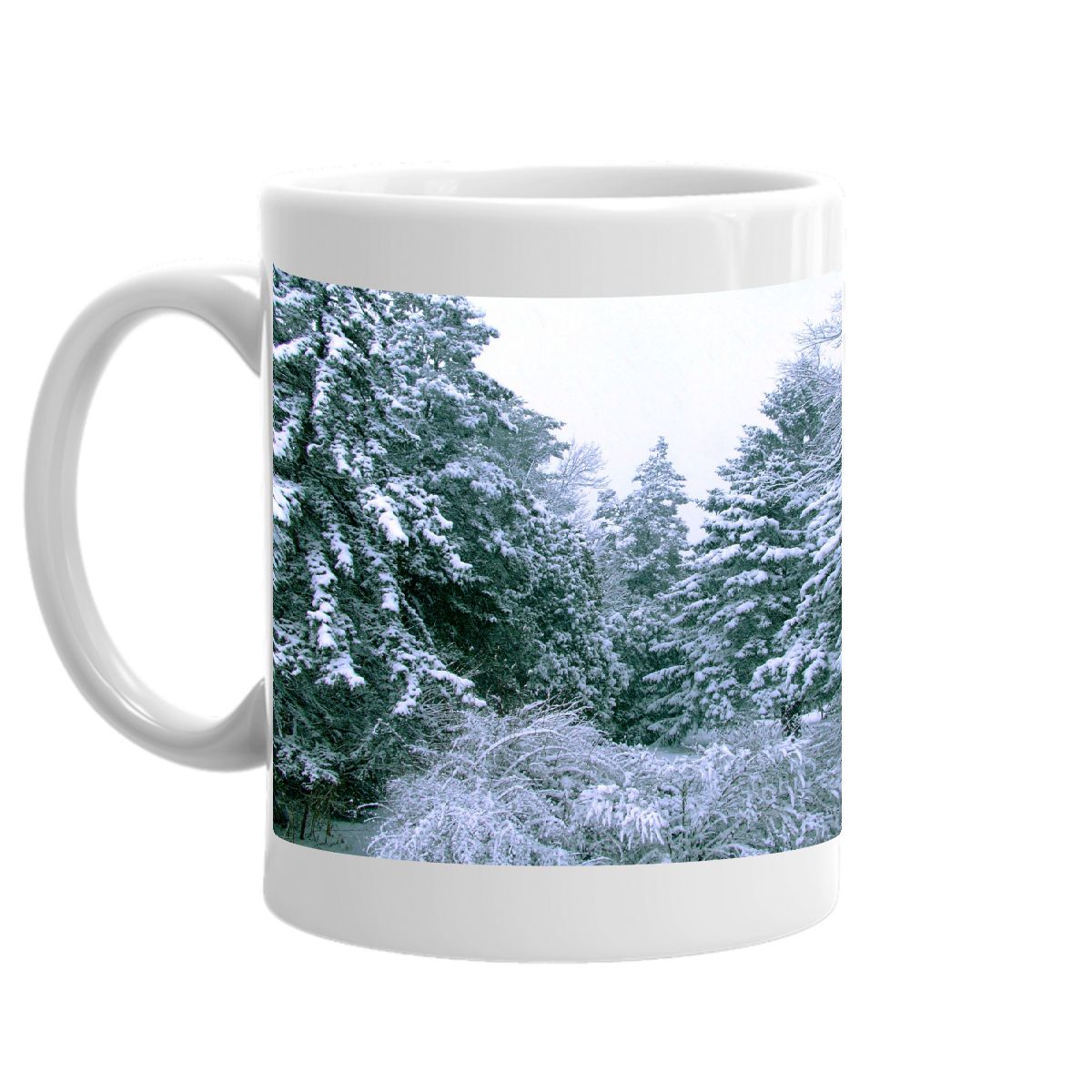 Trees and Deer Winter Scenes Mug