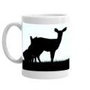 Deer Family Silhouette Mug
