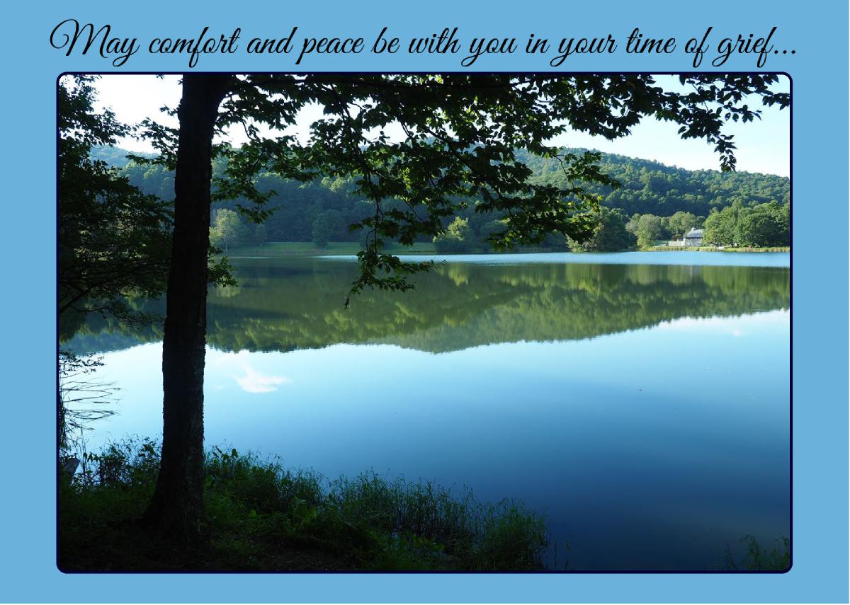 Comfort and Peace Grief Card