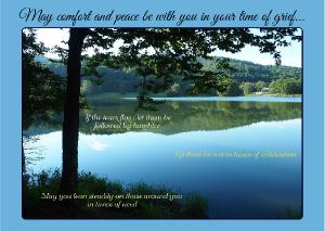 Sympathy Card - Comfort & Peace +