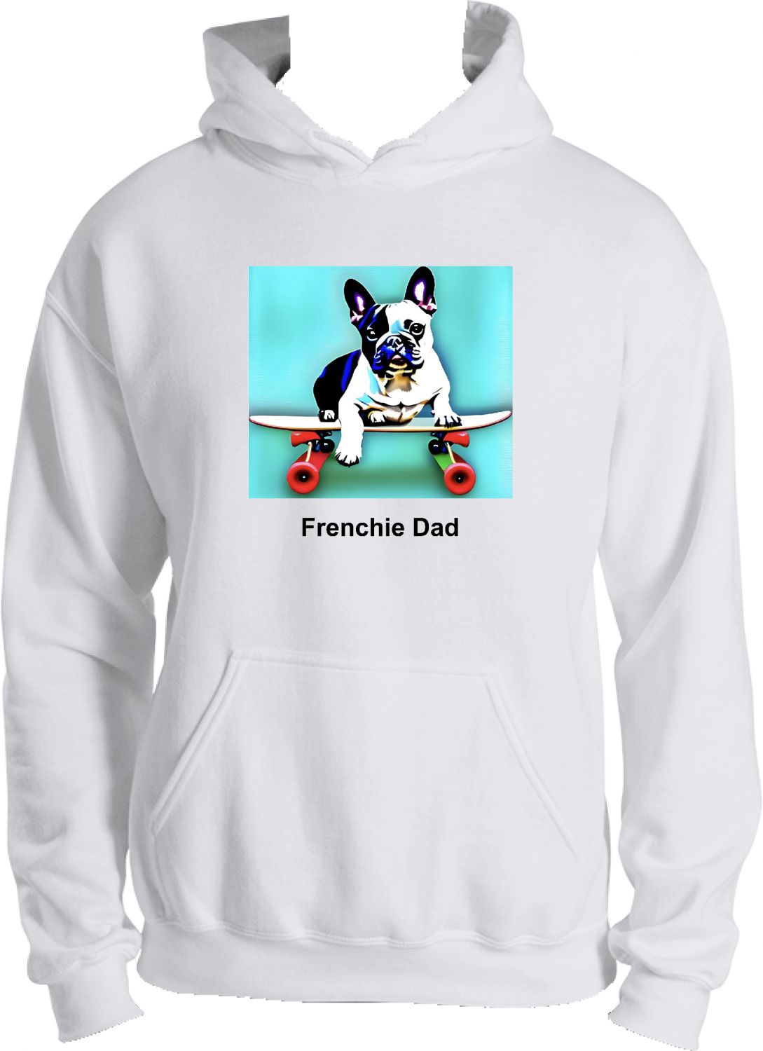 Frenchie on a Skateboard/Frenchie Dad
