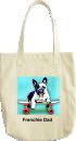 Frenchie on a Skate Board Frenchie Dad Tote Bag