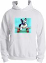 Frenchie on a Skateboard hoodie