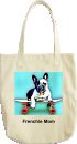 Frenchie on a Skateboard Frenchie Mom tote