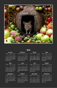 George the mouse poster calendar